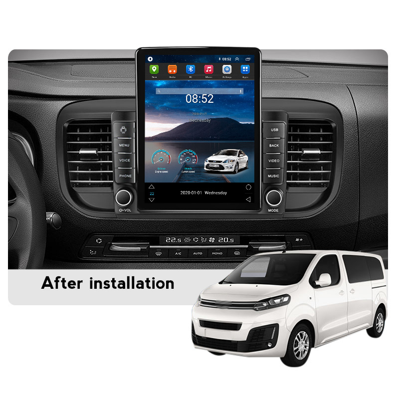 Peugeot Expert 3 용 차량용 dvd 라디오 플레이어 Citroen Jumpy 3 SpaceTourer 2016 - 2021 오디오 CarPlay Android Auto GPS No 2 Din