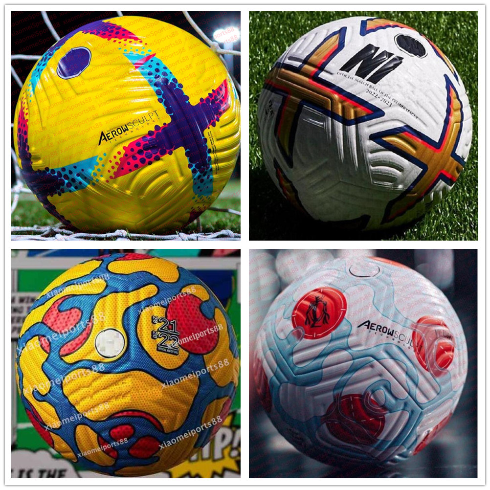 New Club League Soccer Ball 2022 2023 Storlek 5 Högklassig fin match Liga Premer 22 23 fotbollsfartyg bollarna utan luft