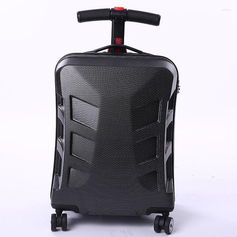 Valises 21 pouces bagage à main chariot enfants assis Scooter valise de voyage paresseux Case3513
