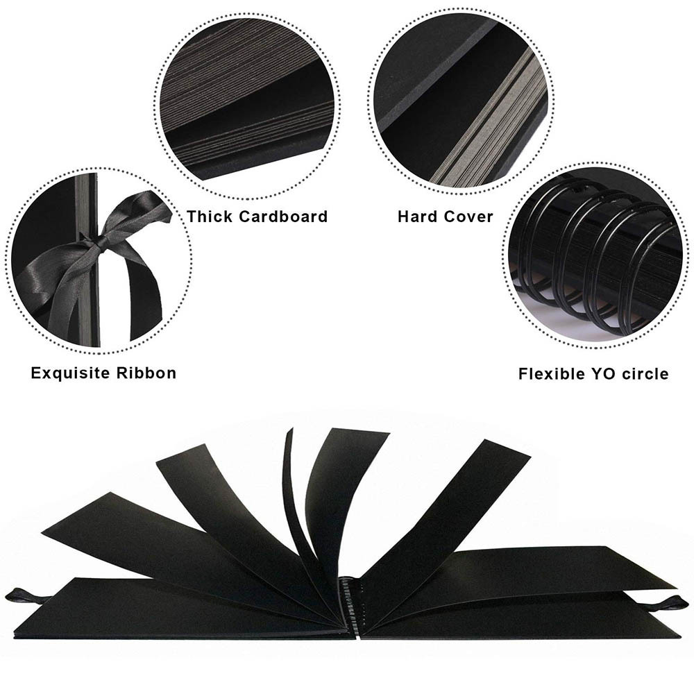 Frames 30 black page po albums wedding po albums kraft paper scrapbook pos wedding pos birthdays children's gifts 221026