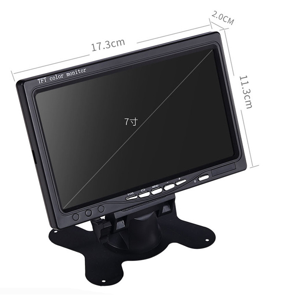 7 inch kleine LCD-autovideo met AV VGA HDMI-ingang voor Raspberry Pi CCTV-pc