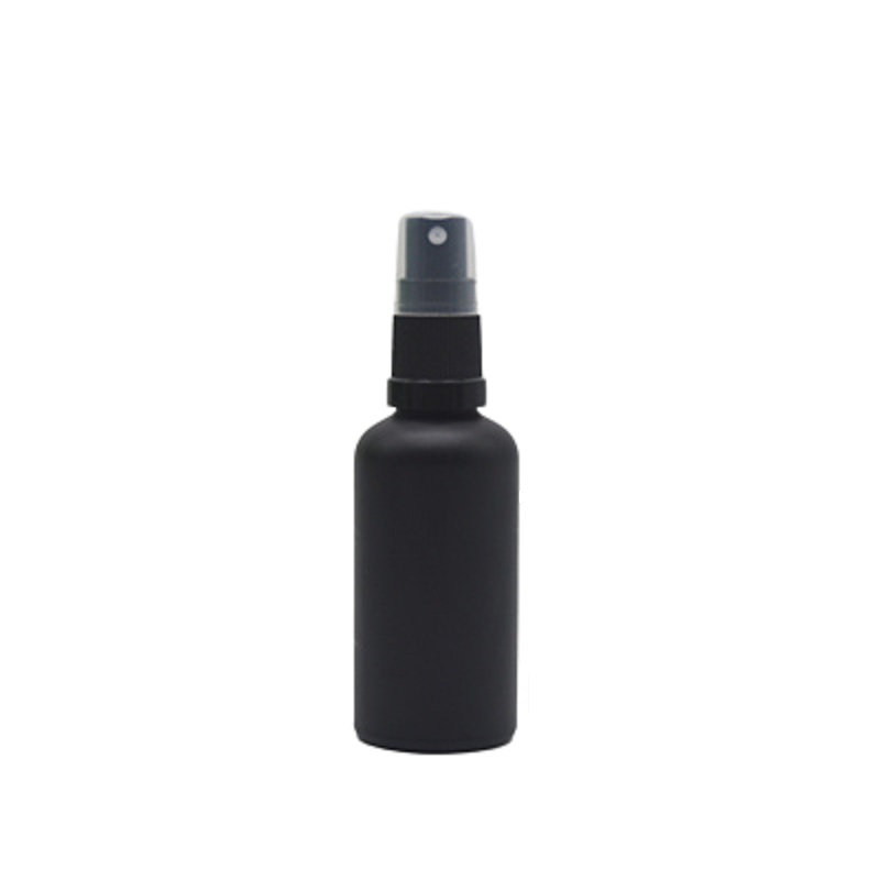 Empty Packing Frosted Black Glass Bottle Cosmetic Spary Lotion Press Pump With Clear Cover Refillable Packaging Container 10ml 15ml 20ml 30ml 50ml 100ml