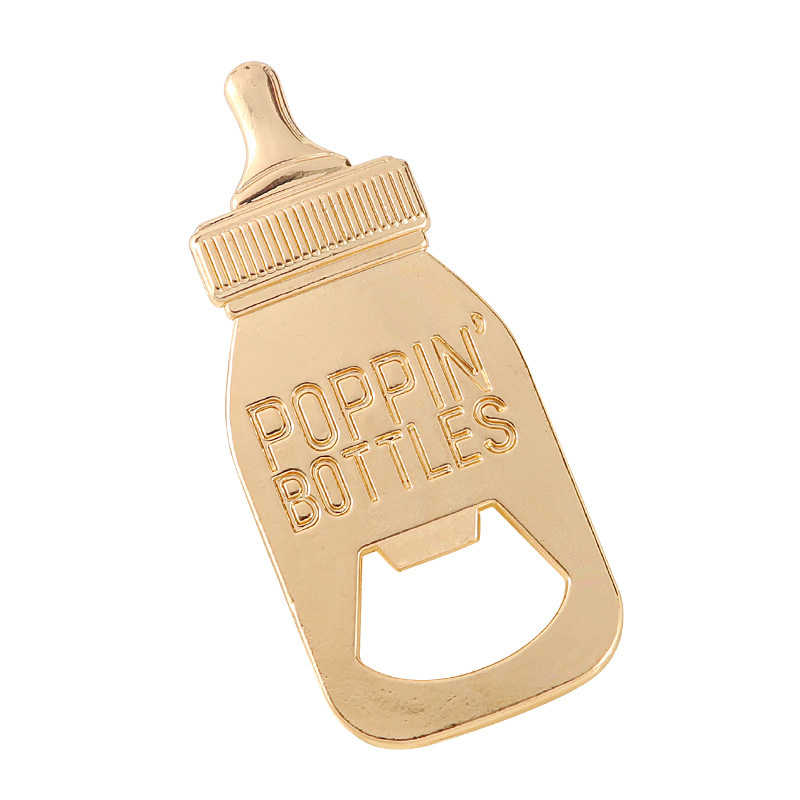 Poppin Baby Feeder Bottle Opener Baby Shower Party Gifts 1TH Birthday Party Favors Event Keepsakes Anniversary Table Decors Supplies