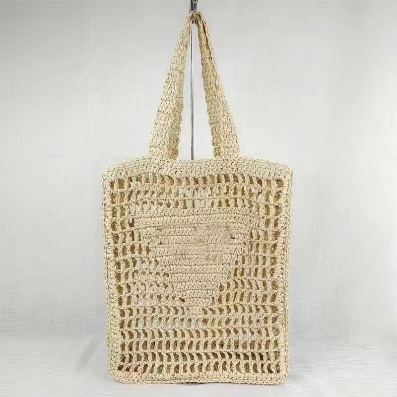 strandtassen raffia tote beroemde ontwerper mode koele zomer stijl zachte handtassen winkelen vrouwen portemonnee cool lady effen brief portefeuilles schouder avond pakketten