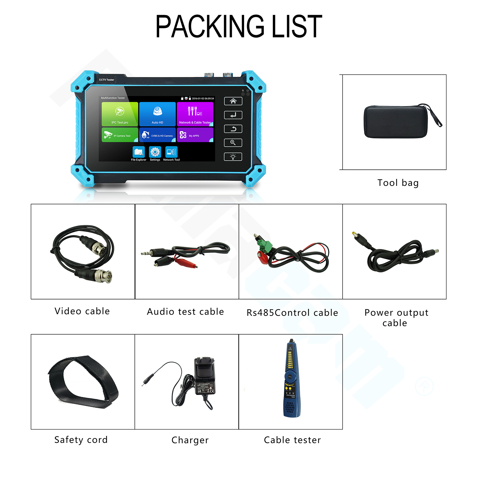 Electronics IPC 5200 Plus Full HD 8MP IP CVI TVI AHD CVBs Monitor Discovery IP Discovery 5inch IPS Touch Screen PTZ Control CCTV TESTER WANGLU 221026