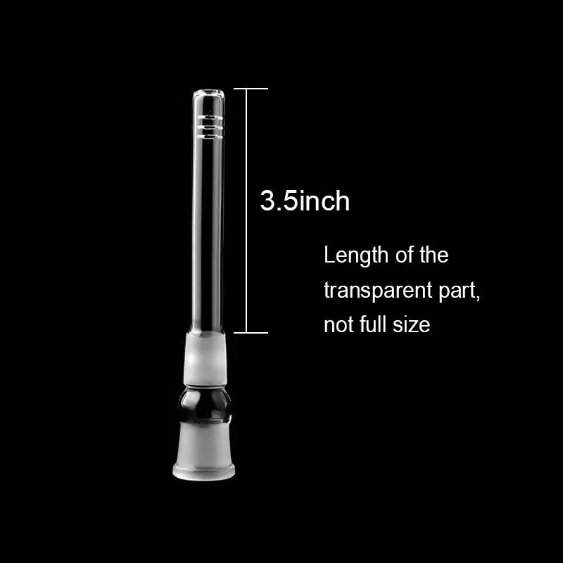 Glass downstem diffuser 2" to 6" smoking accesories 14mm 18mm low high profile male female down stem adapter for glass bong pipe