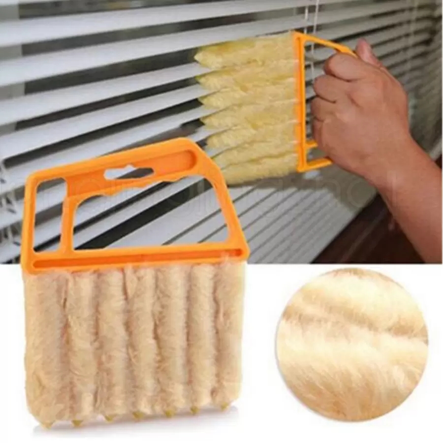 Brosse de nettoyage de vitres en microfibre, utile, plumeau de climatiseur, Mini nettoyeur de volet, brosses en tissu de nettoyage lavables