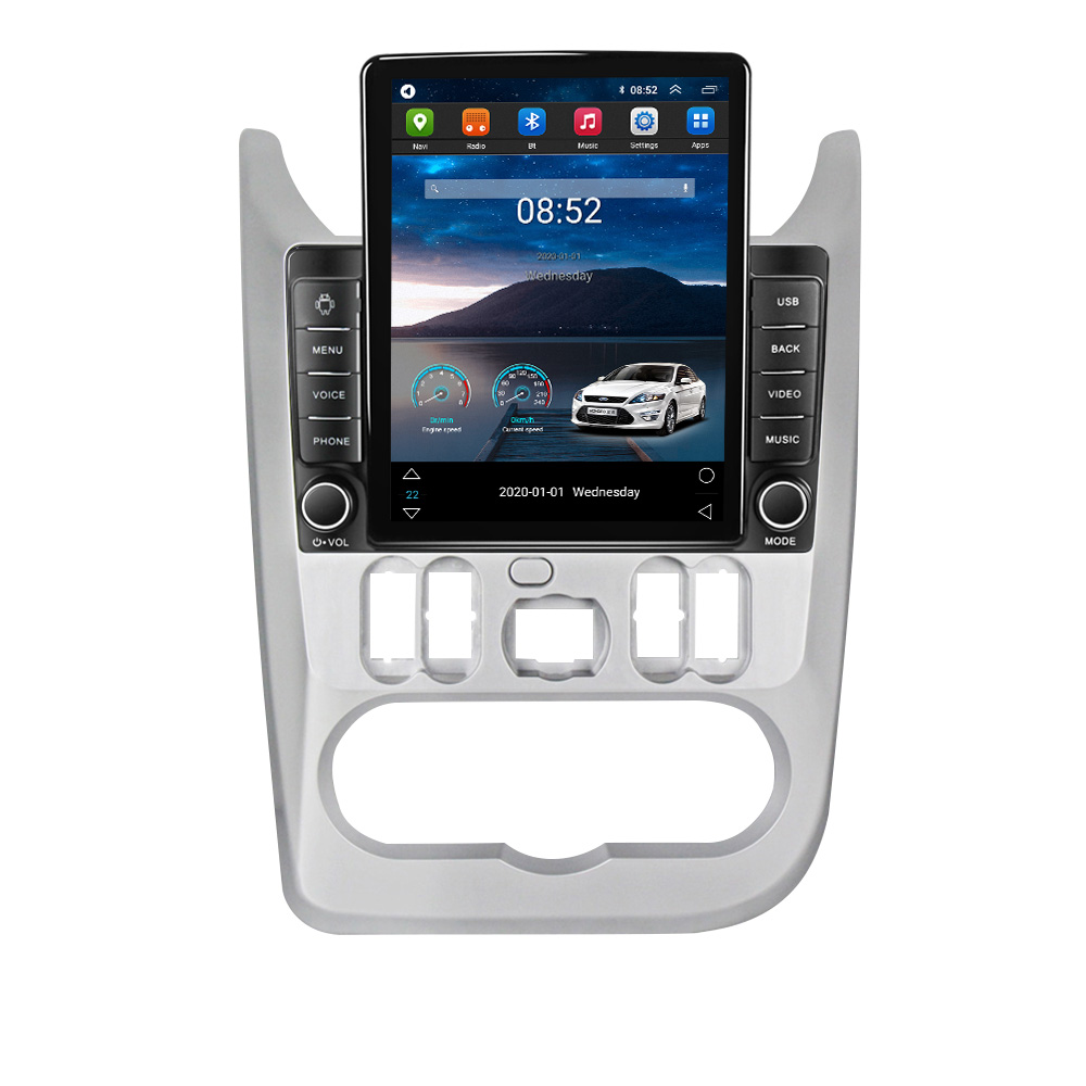 Voiture dvd multimédia GPS Autoradio BT2 Din Android Auto Radio pour Renault Logan 1 Sandero 2009-2015 Dacia Duster Carplay 4G