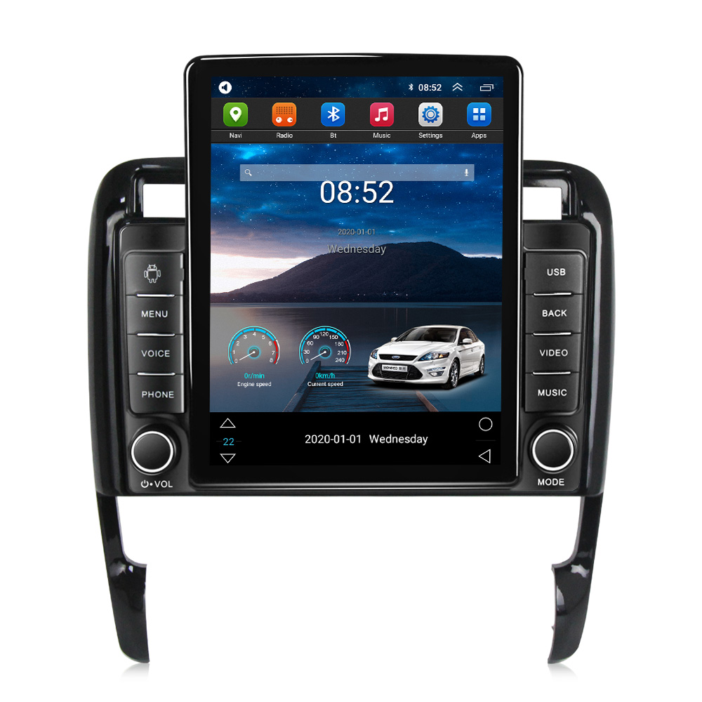 Tesla Pionowy samochód DVD Radio Stereo GPS Nawigacja multimedia Player dla Porsche Cayenne 2002-2010 Android 11 DSP Carplay 4G LTE