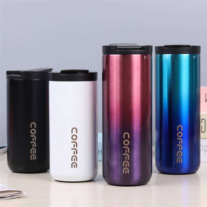 Bouteilles d'eau 350ml500ml 304 en acier inoxydable lait thé tasse à café Thermos étanche voyage tasse thermique Thermosmug bouteille pour cadeaux 221025