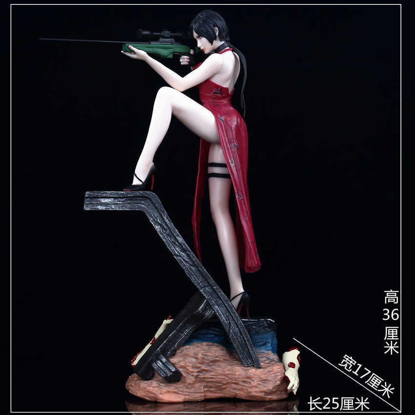 Anime Manga 32cm-36cm Resident Evil Ada Wong Leon Scott Kennedy Jill Valentine PVC Figura Ação Anime