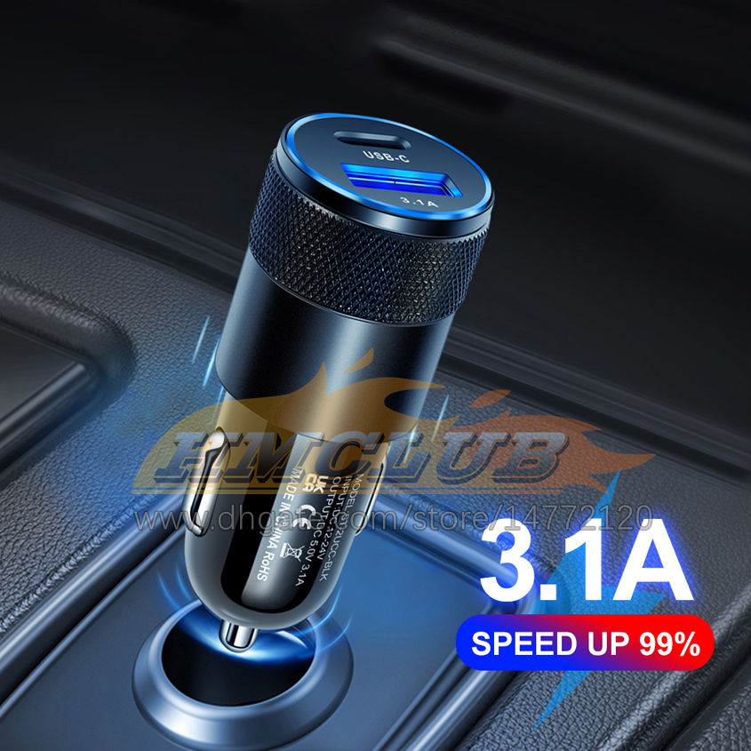 70W PD CAR Charger Charger Charger USB C شحن سريع في محول CARS USB-C للهاتف المحمول Xiaomi Note 11 iPhone 13 12 Car Chargers Automotive Electronics