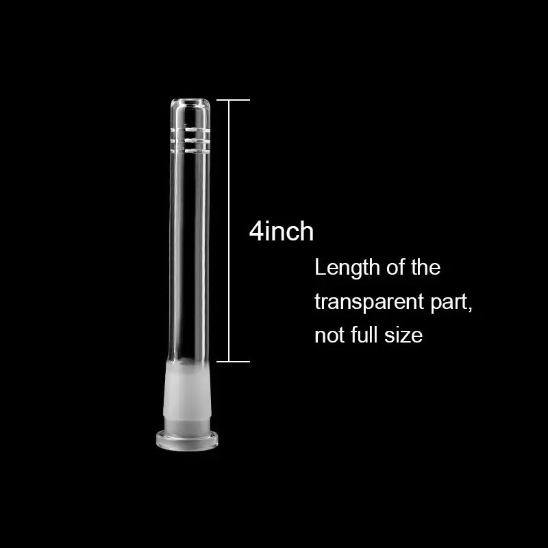 Glass downstem diffuser 2" to 6" smoking accesories 14mm 18mm low high profile male female down stem adapter for glass bong pipe