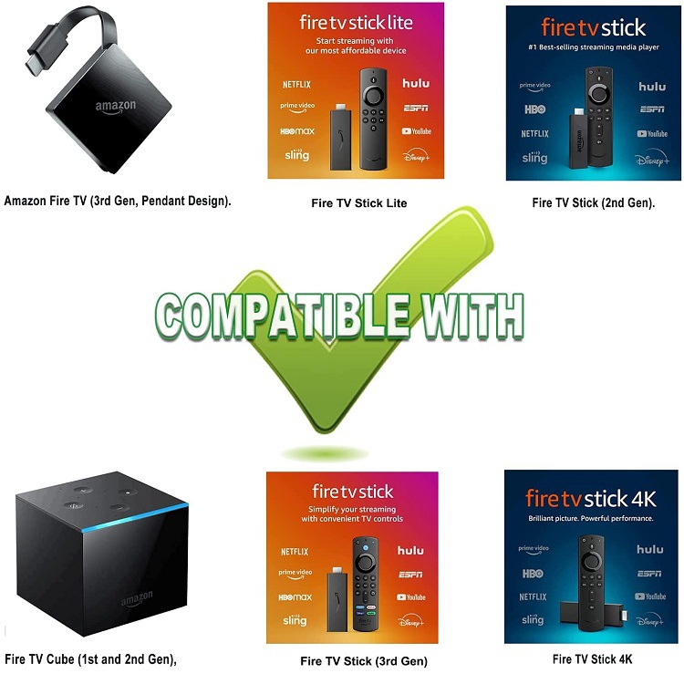 L5B83G télécommandes Smart Home Fire TV L5B83H pour Alexa Amazon Stick 4k commande vocale bâton/Cube/Fire Cube