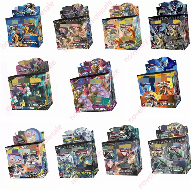 324PCSカードゲームエンターテイメントコレクションボードゲームバトルカードELF英語カードDHL卸売Epacket Retail Kids Collections Toy by Sea