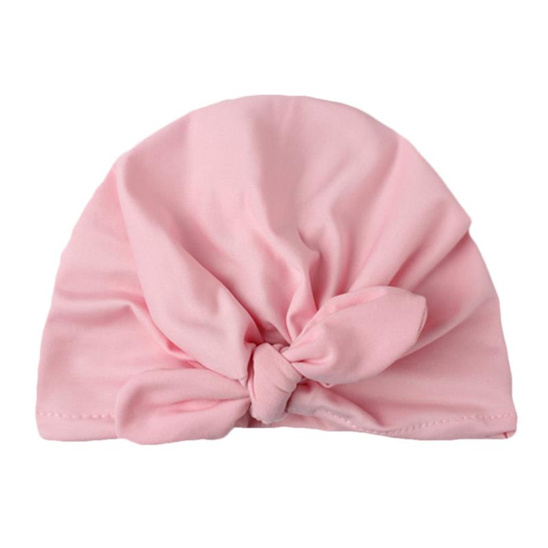 Kinderen bowknot kinderen boog pet baby hoed pasgeboren meisjes mode accessoires baby beanie tulband vaste pet baby winter hoed