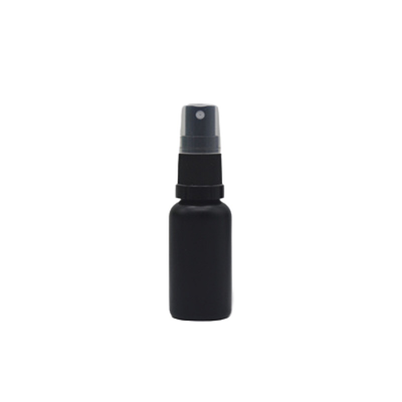 Empty Packing Frosted Black Glass Bottle Cosmetic Spary Lotion Press Pump With Clear Cover Refillable Packaging Container 10ml 15ml 20ml 30ml 50ml 100ml