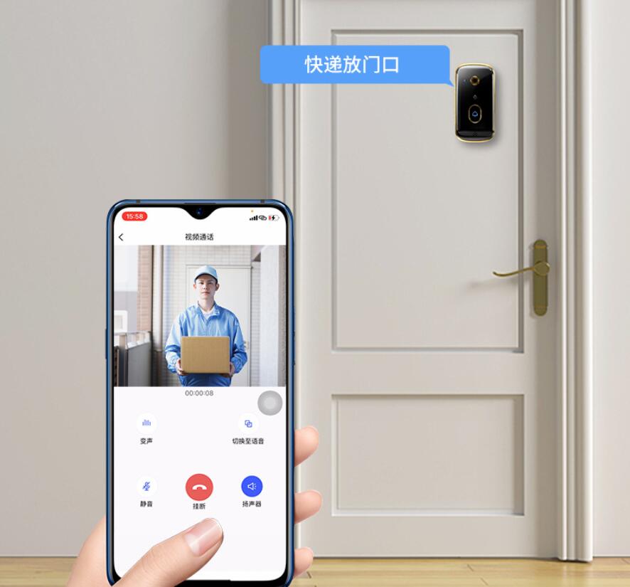 X10 Smart Video Doorbells Visual Doorbell WiFi Door Bell Universal HD Multifunctional Intercom Two Way Audio Camera