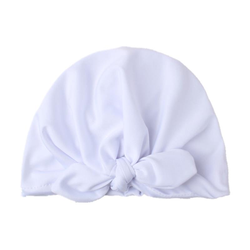 Barn bowknot barn bow cap baby hatt nyfödda flickor mode tillbehör spädbarn mössa turban fast cap baby vinter hatt