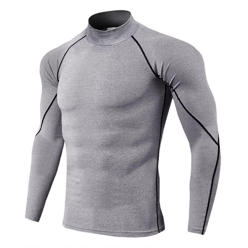 Gym Clothing Rashguard Men's Running Shirt Long Sleeve Compression Bodybuilding T-Shirt Men Quick-drying Stretchy Fitness Sport Tights 221025