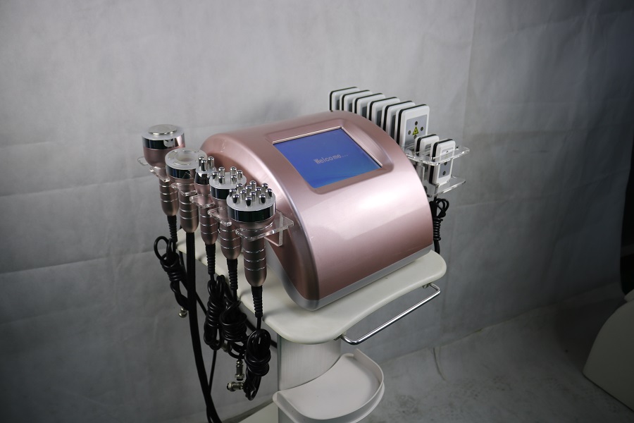 Ultrassonic Lipo a laser de emagrecimento Cavitação de gordura RF Máquina de escultura de face elevador portátil Zerona forma de lazer