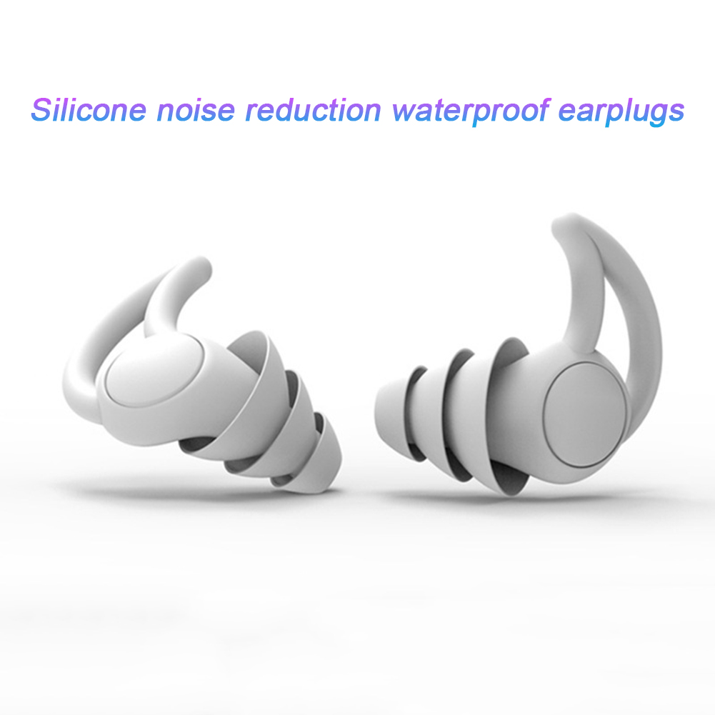 Tappi le orecchie Isolamento Protezione le orecchie Tappi antirumore Riduzione Nuoto Silicone Dormire Viaggi Rumore morbido