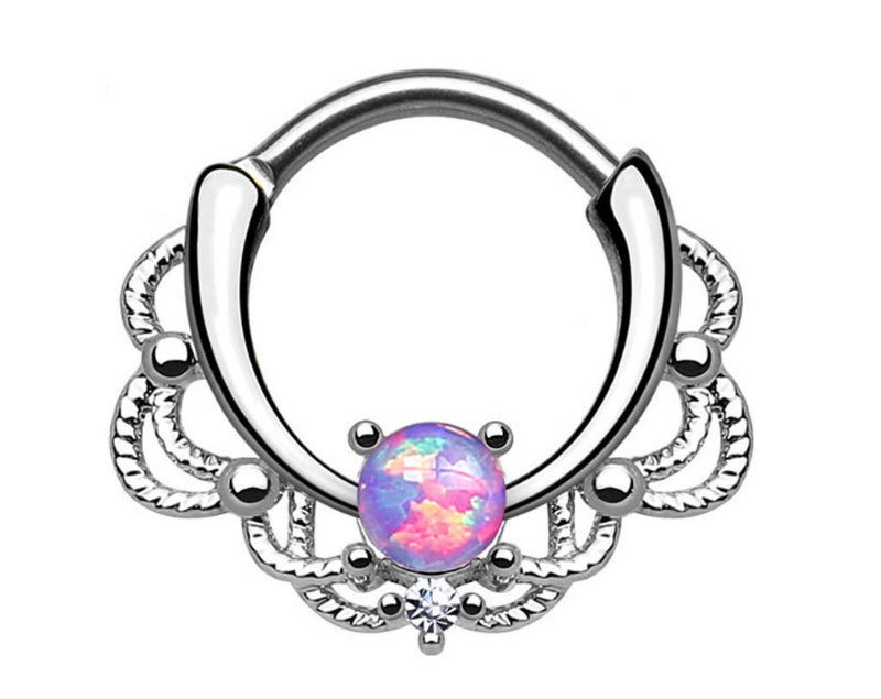 Zirkon Fake Septum Piercing Nasenring Hoop für Mädchen Männer Faux Body Clip Ringe Schmuck Nicht durchbohrt