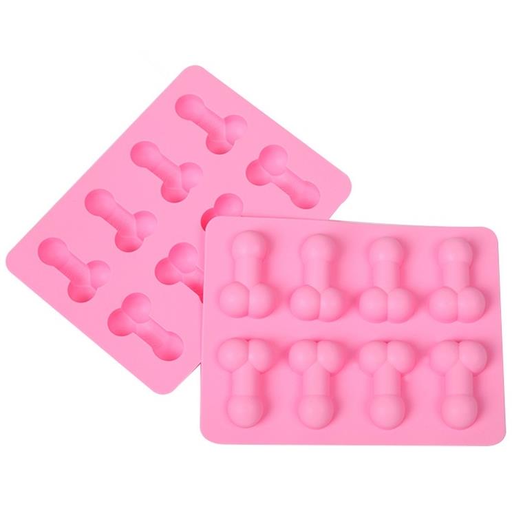 Sexy Penis Moulds Cake Mold For Chocolate Candy Birthday Single Party Funny Ice Cube Sugar Fondant Mould Nonstick Food-Grade SN5013