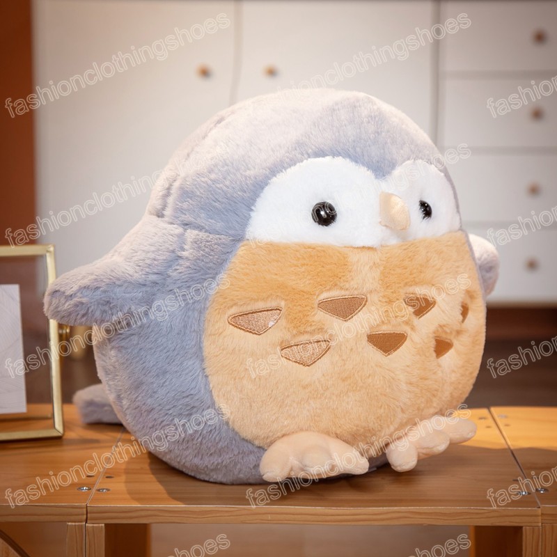 38/45 cm belle hibou en peluche oreiller dessin animé animaux poupées en peluche doux Nighthawk jouets en peluche mignon canapé dos coussin pour enfants filles