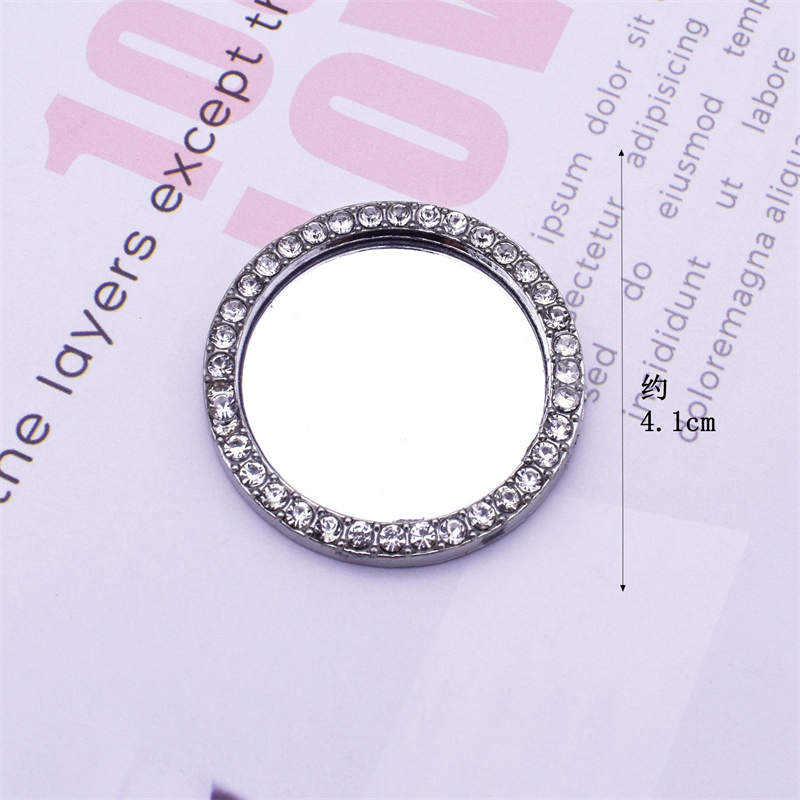 Love Make Up Mirror DIY Pasplaps Paski Diamond Pearl na iPhone 14 Pro Max Plus 13 12 11 Samsung Universal Mobile Shell Creative Charms Akcesoria do makijażu z taśmą