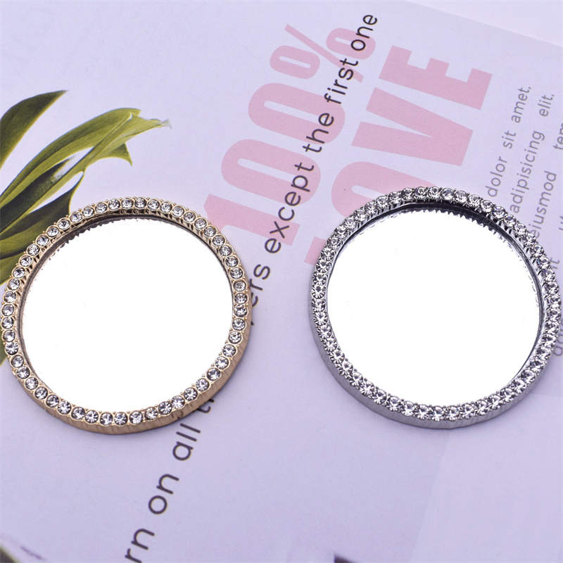 Love Make UP Mirror DIY Phone Case Straps Diamond Pearl For iPhone 14 Pro Max Plus 13 12 11 Samsung Universal Mobile Shell Creative Charms Makeup Accessories With Tape