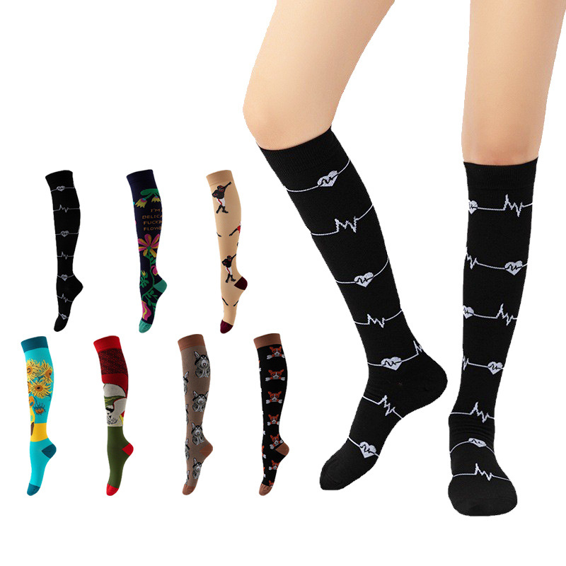 Chaussettes de Compression pour femmes enceintes, œdème, 30 Mmhg, diabète, varices, Marathon, course à pied, voyage, sport, nouvelle collection 2023