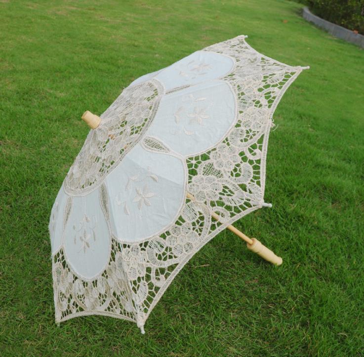 Panna młoda koronkowa parasol parasol vintage ślub ślubny ślubny parasol dama lady na zdjęcia zapasy sn5008