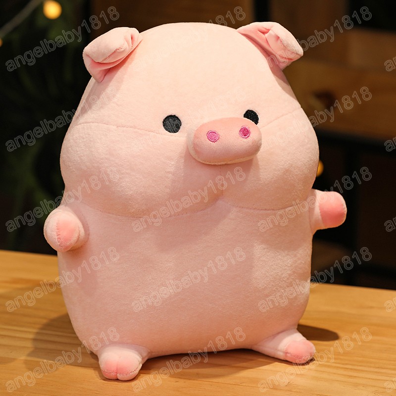 25/35cm kawaii 작은 돼지 플러시 장난감 사랑스러운 시뮬레이션 돼지 플러시 베개 어린이를위한 부드러운 인형 여자 발렌타인 데이