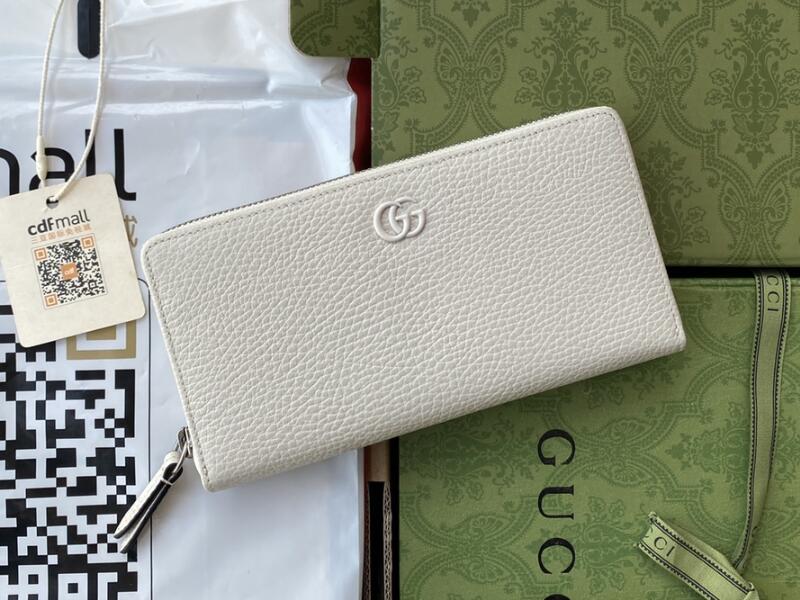 5A Wallets G456117 19cm Marmont Zip Around Wallet Cuero Genuino Para Mujer Fendave