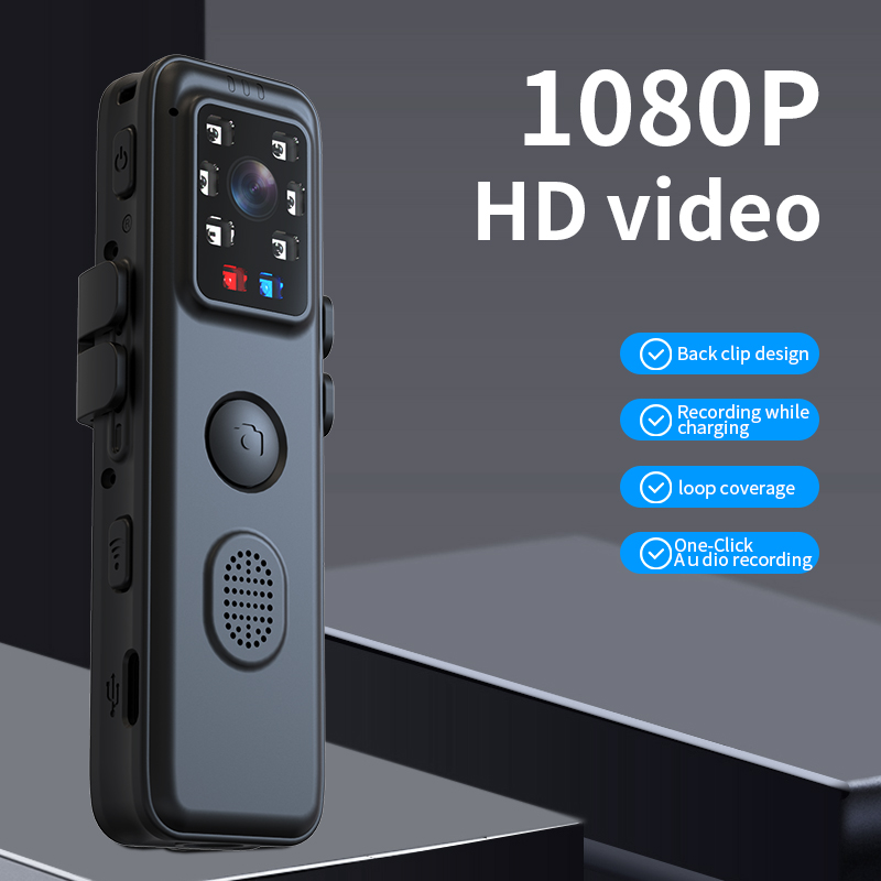 Lagstiftningsinspelningsport Video Cameras Portable HD Mini Camera WiFi Remote Clip Mini DV st￶der slinginspelning Porcket Digital Voice Record