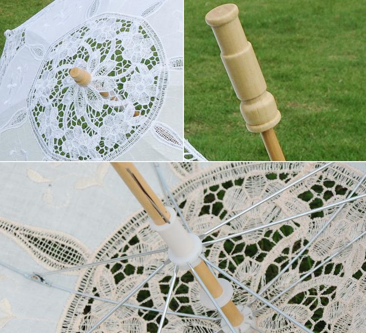 Panna młoda koronkowa parasol parasol vintage ślub ślubny ślubny parasol dama lady na zdjęcia zapasy sn5008