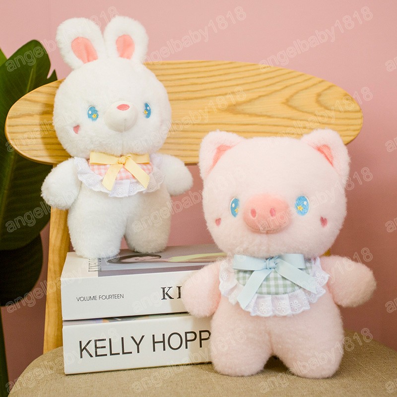 26cm Super mignon cochon ours en peluche lapin poulet en peluche poupée belle entièrement en peluche doux Animal en peluche jouets bébé Kawaii oreiller