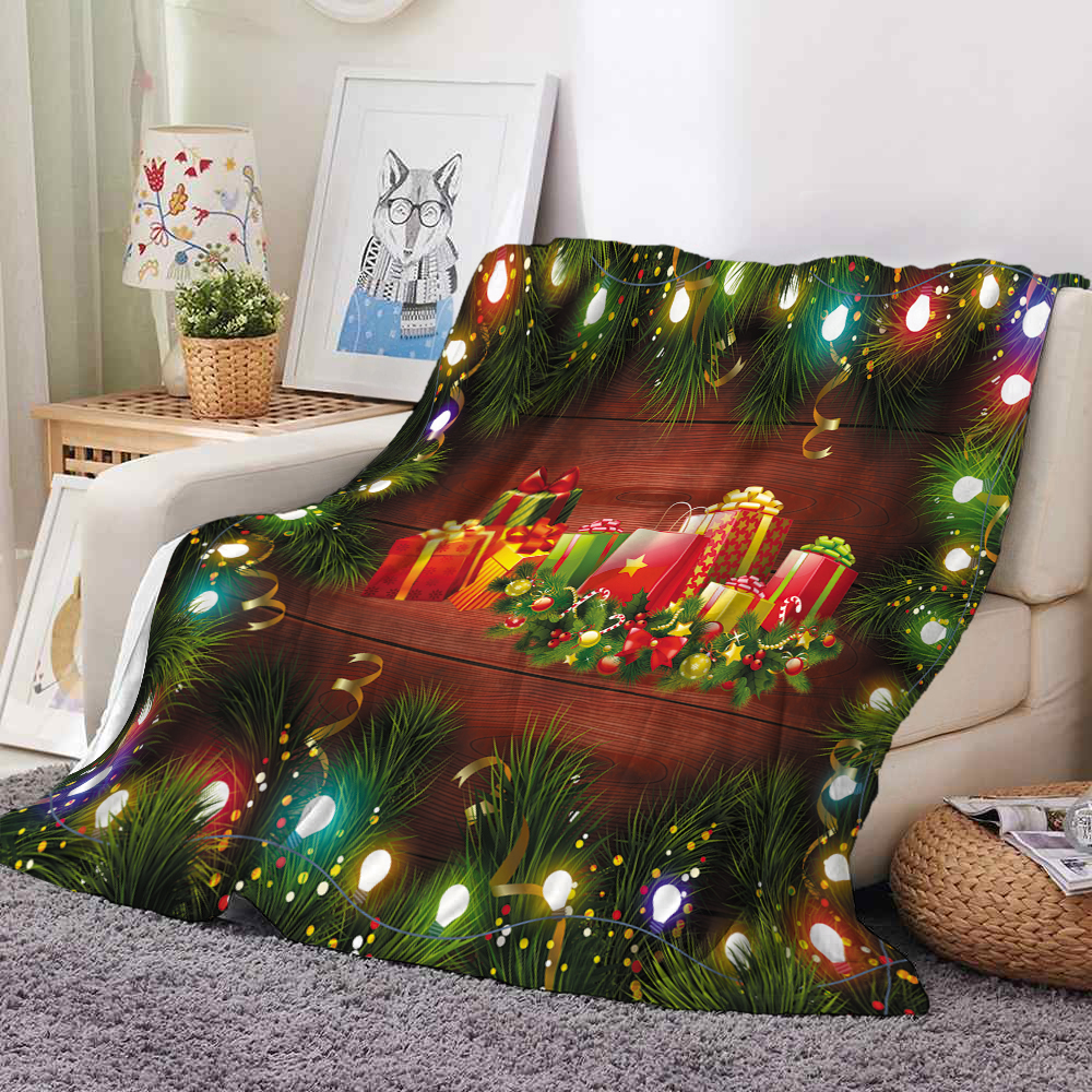 Multicolori Coperta di flanella di Natale Coperte da tiro di moda Divano letto Asciugamano termico da campeggio Coperte da viaggio calde invernali HT1986