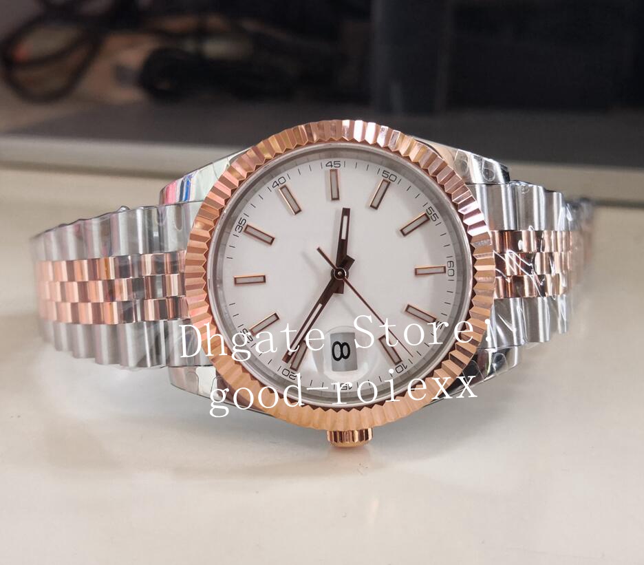 Relojes Everose de oro rosa para hombre, 12 estilos, 41mm, pulsera Jubilee, movimiento BP 2813, cristal Wimbledon marrón Chocolate L248G