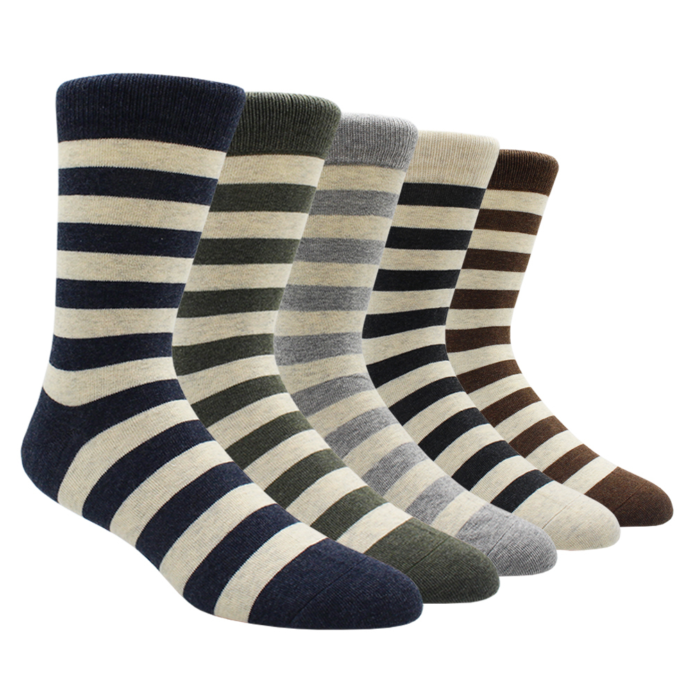 Men's Socks Size 41-48 Casual Fashion Cotton Funny Long Women Contrast Color Rainbow Larger Stripe for 221027