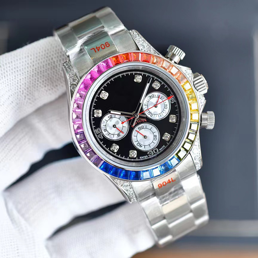 Aaa alta qualidade uhren moda diamante relógio montre movimento automático relógios de aço inoxidável relógios femininos relógios pulso designer 304p