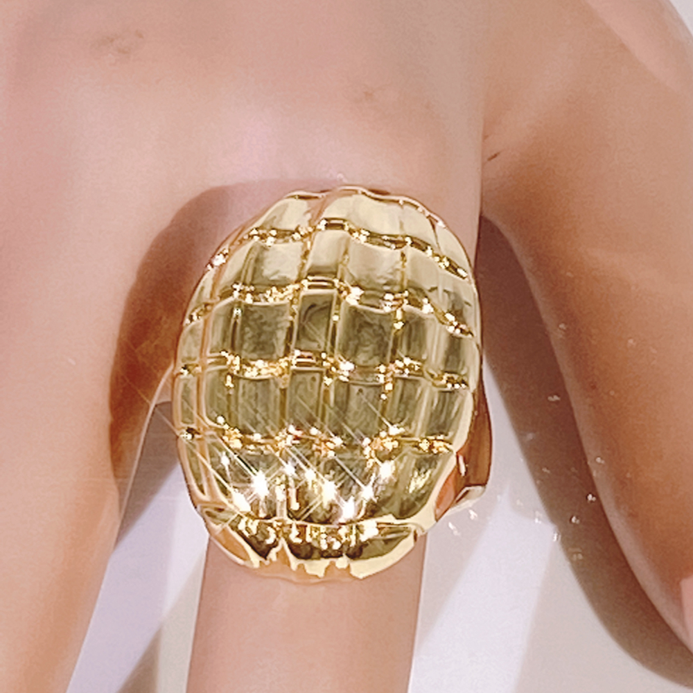 Altri set di gioielli Yulaili Premium Luxury Ladies Ring Hello Gold Plodato Twotone Ring Dona 22027