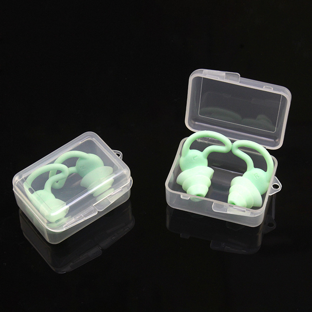 ￖronproppar Isolering ￖronskydd Anti-Noise Plugs Reduction Swimming Silicone Sleeping Travel Soft Noise