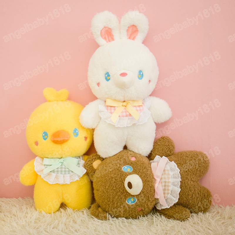 26 centimetri Super Cute Maiale Orsacchiotto Coniglio Pollo Peluche Bambola Bella Completamente Farcito Morbido Animale Peluche Giocattolo Bambino Kawaii Cuscino