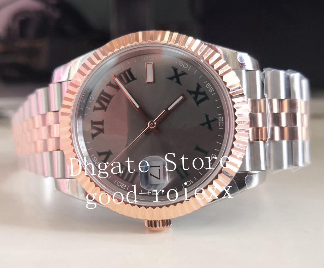 12 Style 41mm Watches Men's Everose Rose Gold Watch Jubilee Bracelet Men BP 2813 Movement Chocolate Brown Wimbledon Crystal L235V