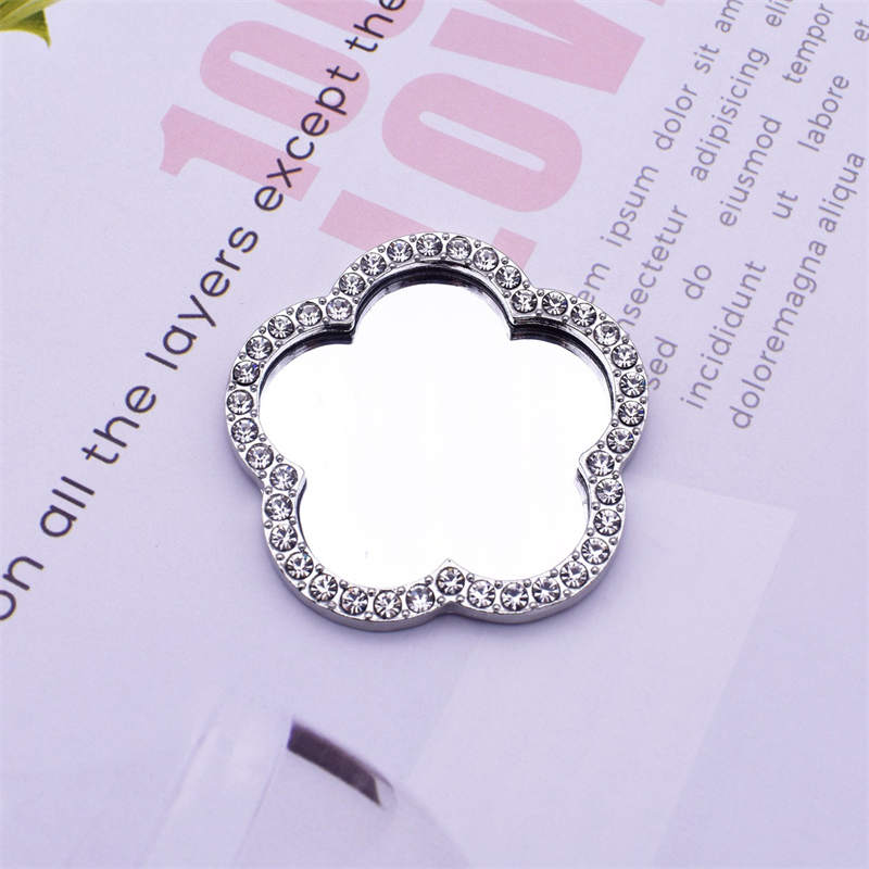 Love Make UP Mirror DIY Phone Case Straps Diamond Pearl For iPhone 14 Pro Max Plus 13 12 11 Samsung Universal Mobile Shell Creative Charms Makeup Accessories With Tape