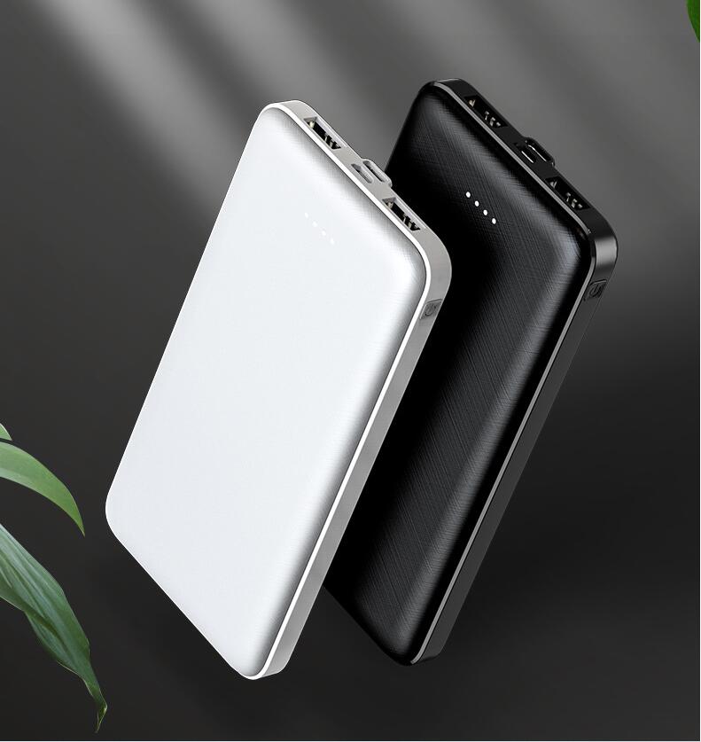 10000mAh Slim Power Bank Carregador Portátil Bateria Externa Adaptador de energia para Samsung LG
