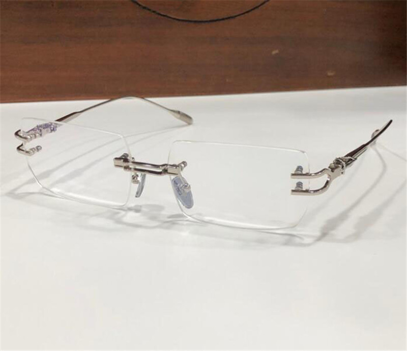 NEU Fashion Design Randless Frame Optical Eyewear Lordie Square Lens Vintage und einfacher Stil mit Box können verschreibungspflichtige Linsen ausführen