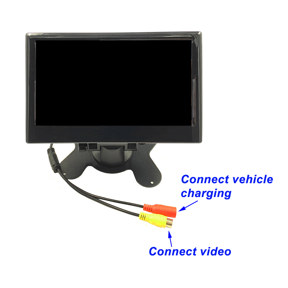 Moniteur vidéo de voiture de 7 pouces, stationnement sûr, inversion des moniteurs d'affichage de vue arrière, caméra de soutien, accessoires automobiles universels